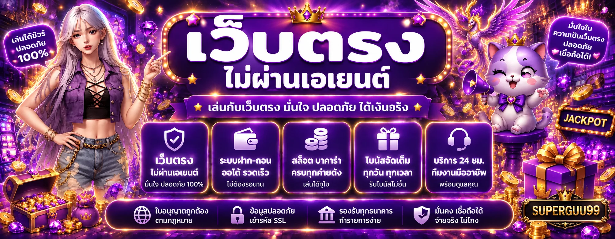 สล็อตออนไลน์ SUPERGUU99 พร้อมคู่มือเลือกเกม