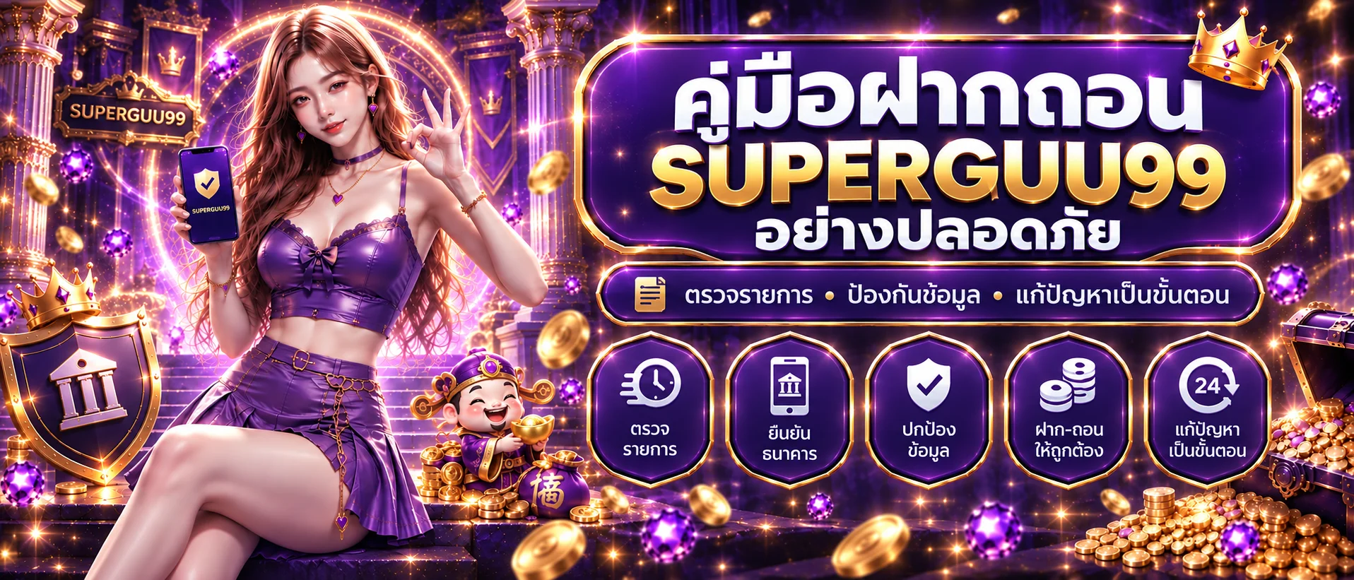 SUPERGUU99 ฝากถอนอย่างปลอดภัย ตรวจรายการเป็นขั้นตอน